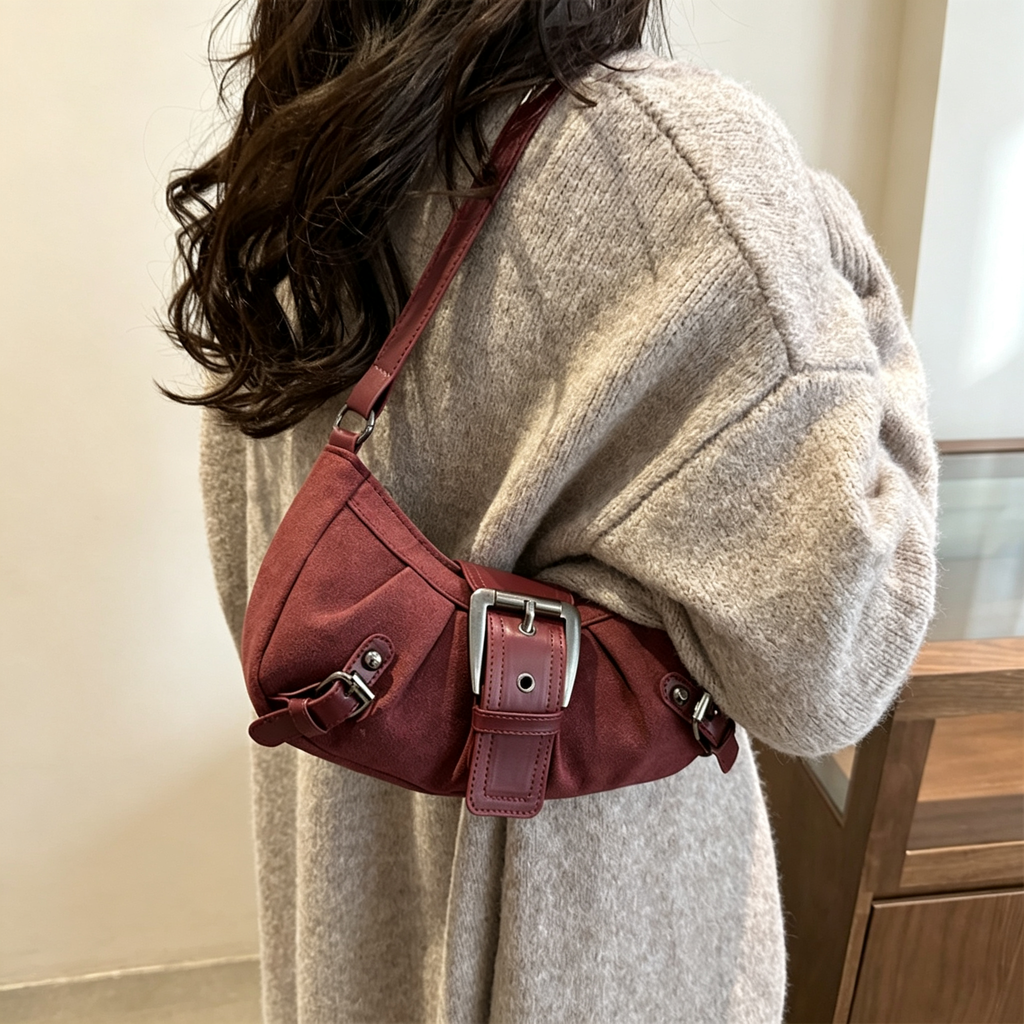Fashion Biker Underarm Shoulder Tote Bag