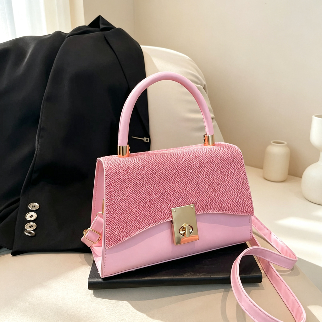 Casual Top Handle Crossbody Bag